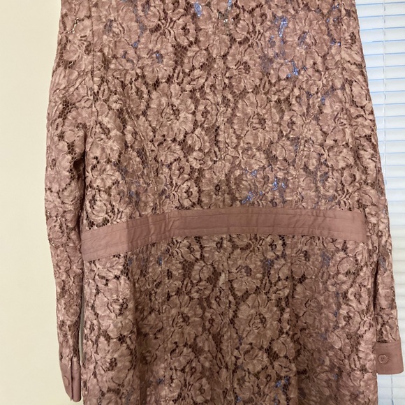 Lane Bryant NWT Mauve Flower/Lace Detailed Jacket - Picture 2 of 2